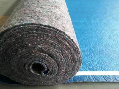 China Felt Carpet Pad Roll 900g/M2 Recycled Fibers Underlay For Floating Flooring for sale