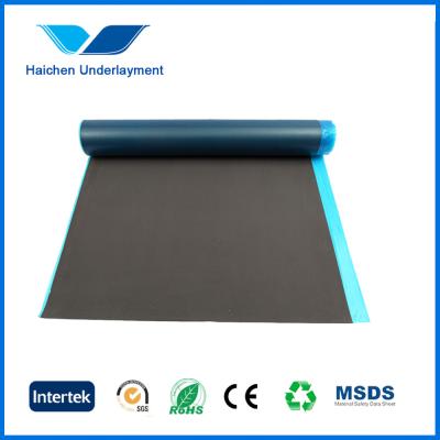 China 3mm Black EVA Foam Underlayment High Density with PE film For Floating Flooring for sale