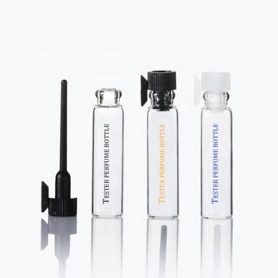 中国 High Qiality 1ml 2ml 3ml Mini Perfume Vial Perfume Sample Vial Tester Bottle Glass Tube With Applicator 販売のため