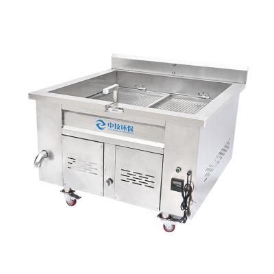 Chine Machine de friture à gaz de copeaux alimentaires à capacité d'huile de 100L Machine de cuisson à gaz à vendre