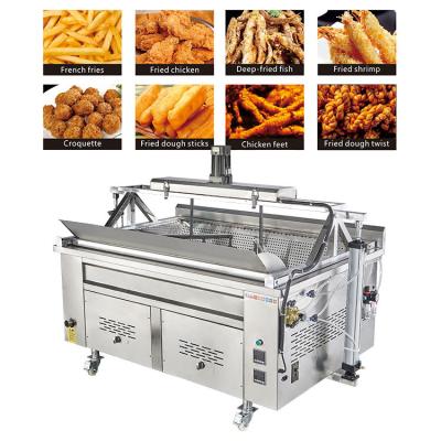 China Food Banana Chips Fryer Automatic 200L Oil Fryer Machine Low noise for sale