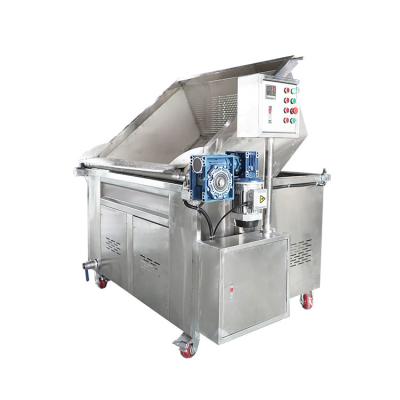 China Food Automatic Frying Machine Discharging With Temperature Control for sale