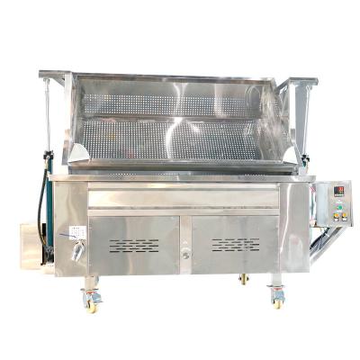 China Gas Fired Snack Automatic Frying Machine Stainless Steel Materials for sale