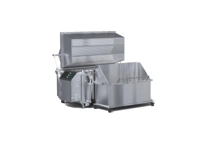 China Gas Fired Automatic Fryer Machine with Auto Loading And Discharging For Chicken, Peanut Te koop