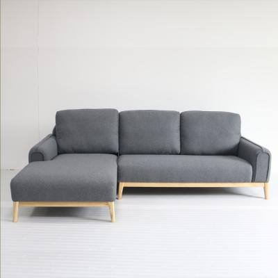 China Cadeira estofada do sofá da cinza base contínua, sofá cinzento do canto da mão esquerda da tela à venda