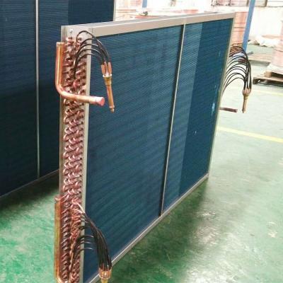 China Dehumidifier Evaporator Hydrophilic Aluminum Fin Condenser Air Cooled Heat Exchanger for sale