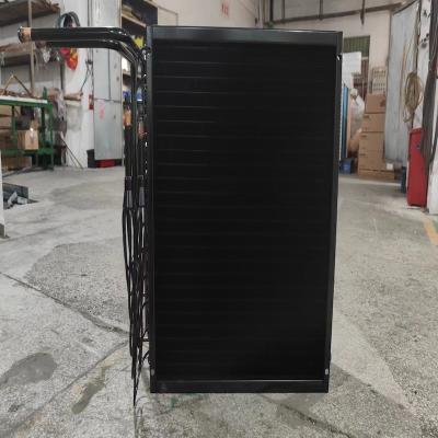 China Evaporador de tubos de cobre de soplado lateral para electroforesis negro para equipos de refrigeración en venta
