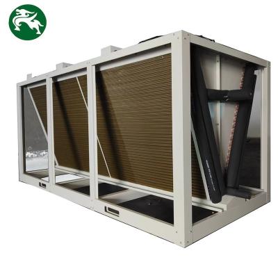 China Ahorro energético V tipo refrigerador seco HVAC para la sala de datos Disposición de calor con tres ventiladores en venta