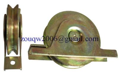 China Sliding gate roller GW605 Y Groove，Galvanized, Iron, Single bearing for sale