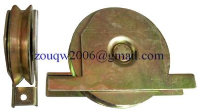 China Sliding gate roller GW608 Y Groove，Galvanized, Iron, Single bearing for sale