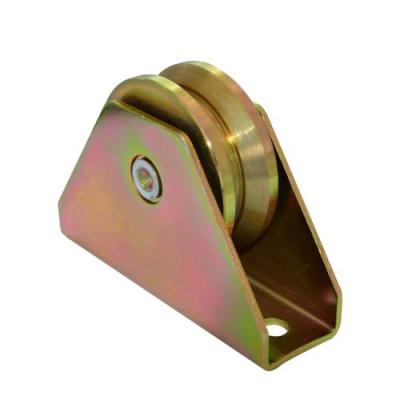 China Sliding gate roller GW618, Y Groove，Iron, yellow or zinc plating, with one bearing for sale