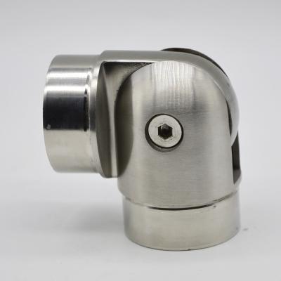China Stainless steel adjustabel tube connector 90 degree, material SS304, finishing satin or mirror, for tube 50.8mm à venda