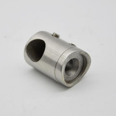 China Post right Connector to tube for railling, Satin or Mirror finishing, SS304 à venda