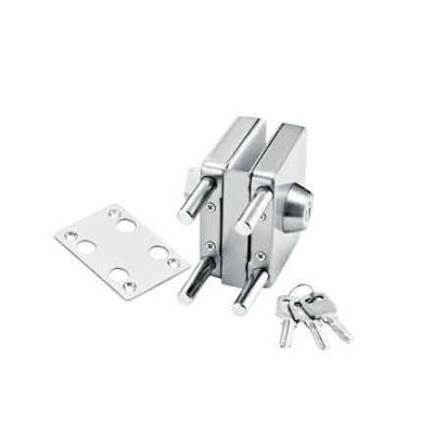 China Glass door locks LC-018A, stainless steel 304 plate, finishing satin or mirror for sale