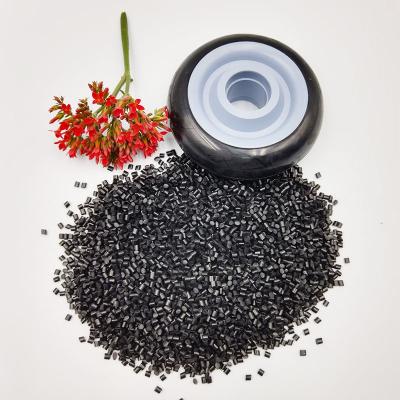 China Black GRS Recycled Materials 85A Thermoplastic Polyurethane Elastomer For Plastic Injection for sale