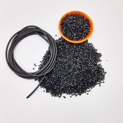 China TPU GRS Recycled Materials Thermo Plastic Polyurethane Black Pellet for sale