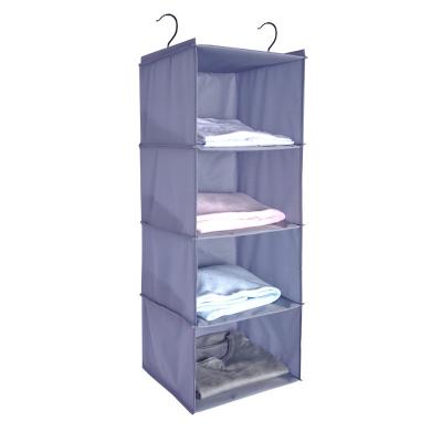 China Cloth Hanging Bag Shelf Hanging Closet Organizer with 2 Sturdy Hooks for Storage for sale