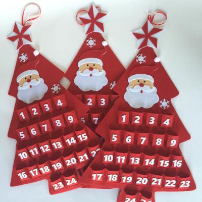 China Christmas Felt Advent Calendar with Pockets for sale