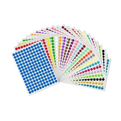 China Decorative Reusable Sticker Promotional Custom Waterproof Round Dots Sticker Sheet for sale