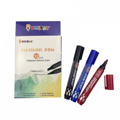 China Jumbo Marker Pens Custom Permanent Marker Chisel Tip Low Odor 12/Box for sale