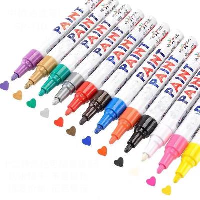 China Oil-Based Marker Pens Custom Waterproof Permanent Quick Dry and Not Transparent Paint Markers Set for sale