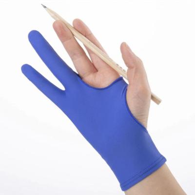 China Palm Rejection Artist Glove Two-Finger Glove for Graphic Drawing Tablet iPad Monitor Painting Paper Sketching for sale