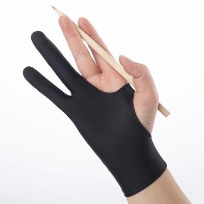 China Two-Finger Tablet Drawing Gloves Digital Artist Gloves for Graphics Pen Drawing Tablet Monitor Light Box Tracing Board for sale