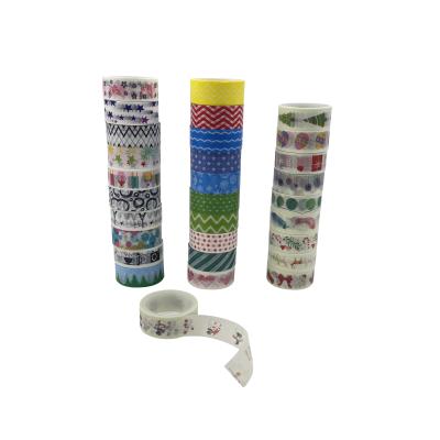 China Custom Adhesive Tape Washi Tape Set Decorative Masking Tape for DIY Craft Scrapbooking Gift Wrapping for sale
