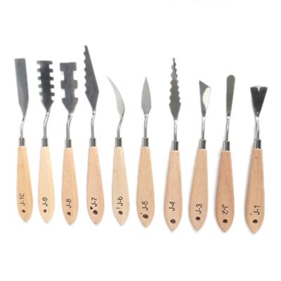 China Stainless Steel Oil Knives Artist Crafts Spatula Palette Knife For Oil Painting Art Set Supplies DIY Craft Wholesale for sale