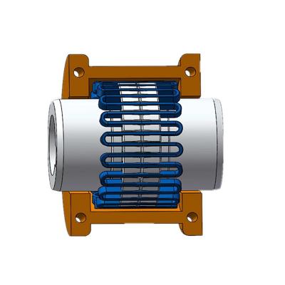 China Steel Flexible Grid Coupling Serpentine Spring Taper Shaft Coupling for sale