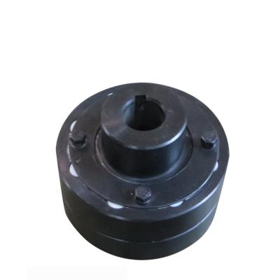 China Dowel Shaft Flexible Bushed Pin Type Coupling LX Type 45# Steel Black Color for sale