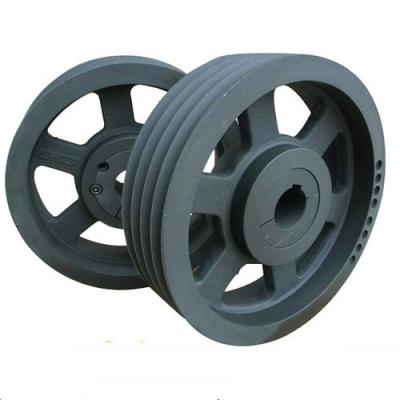 China Black Casting V Belt Pulley Cast Iron GG25 Taper Bush Pulley for sale