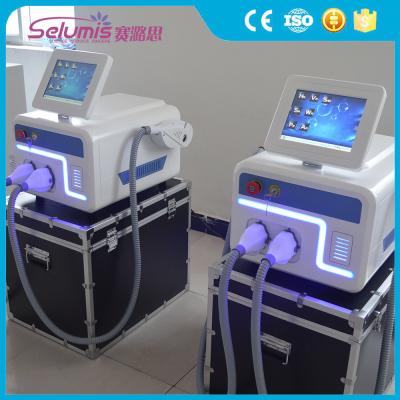 China 650nm-950nm portable SHR IPL hair removal machine with two handles and big spot size for sale