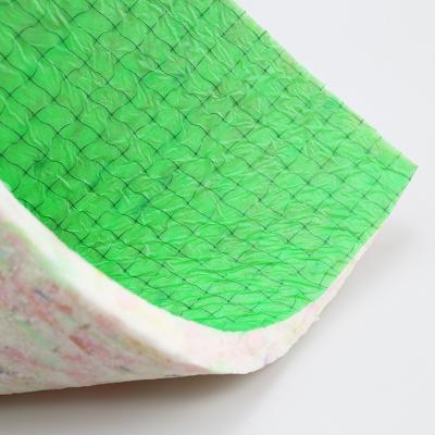 China Non Slip 10mm Thick PU Foam Luxury Carpet Underlay Roll Green 7mm 4mm for sale