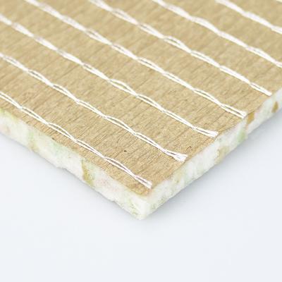 China Crepe Paper Carpet Underlay PU Foam Stitching Brown Fibre for sale