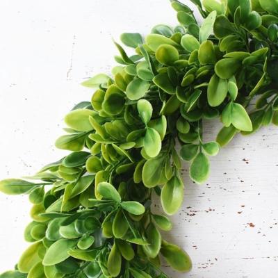 China 42cm PE PP Artificial Plant Wall Panels Faux Eucalyptus Garland for sale