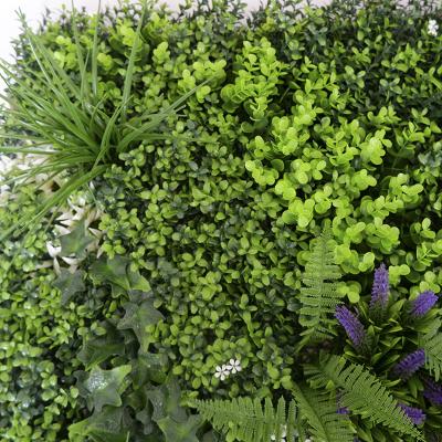 China Fake Hedge 17 Inch Artificial Green Walls PE PP for sale