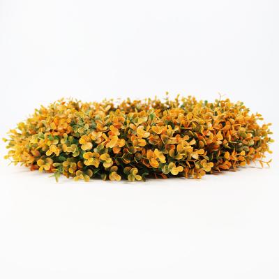 China Waterproof Eucalyptus Leaves Artificial Plant Wall Panels Plastic For Indoor Festival Decoration for sale