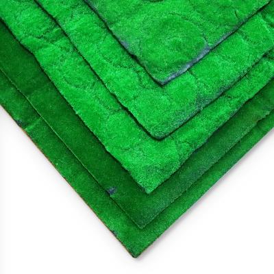 China Simulation Artificial Moss Mat Turf Flocking Plant Wall 10mm Plastic Panels for sale