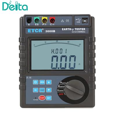 China ETCR-3000B Digital Dual-Clamp Leakage Current Ground Earth Resistance Tester for sale