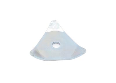 China Triangular Plate Geophone Case Metal 1 Pcs Supplied With Screw Bolt for sale