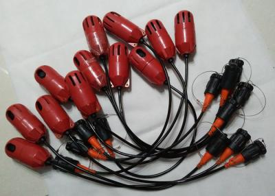 China Red Case 10 Hz Hydrophone Cable For Swamp River for sale