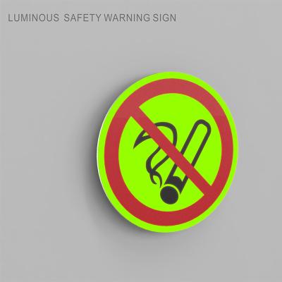China Photoluminescent Safety Fire No Smoking Sign Glow In The Dark for sale