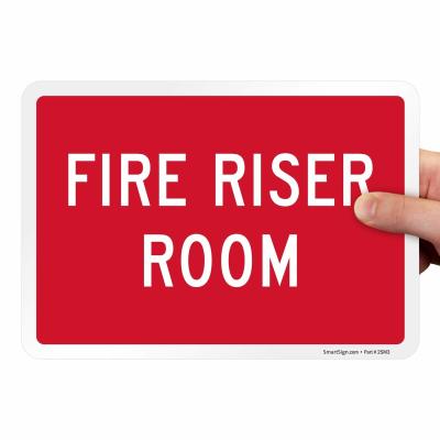 China Glow In The Dark Photoluminescent Fire Signs Safety Riser Room for sale