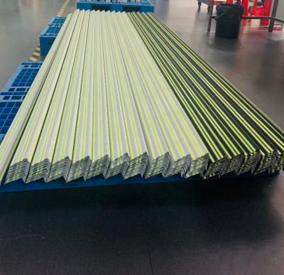 China Aluminum Photoluminescent Stair Nosing Strips 2.8mm for sale
