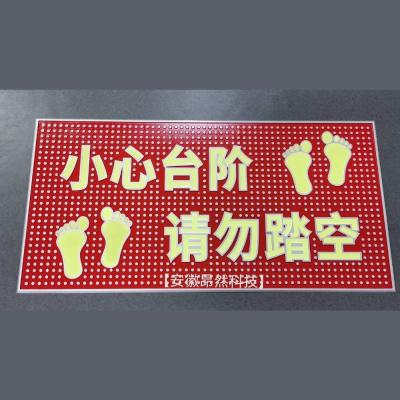 Китай дозор безопасности собственной личности 2.5mm светящий ваш знак символа шага для лестниц продается