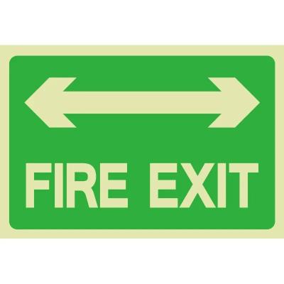 China Safety Right Photoluminescent Signs Signs Glow In The Dark Exit Lights for sale