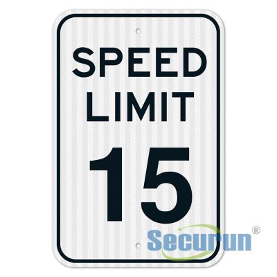 China ODM HIP Reflective Speed Limit 15 55 Mph Sign for Outdoor for sale