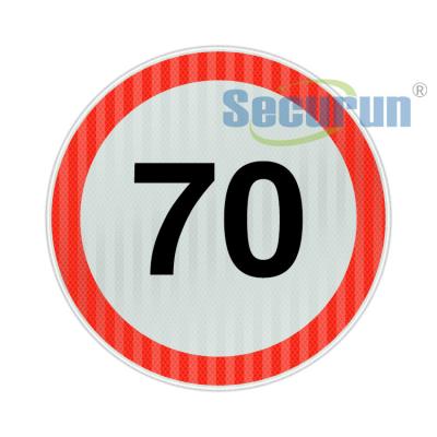 China Road Safety Custom Reflective Sign 35 Mph Speed Limit Sign for sale