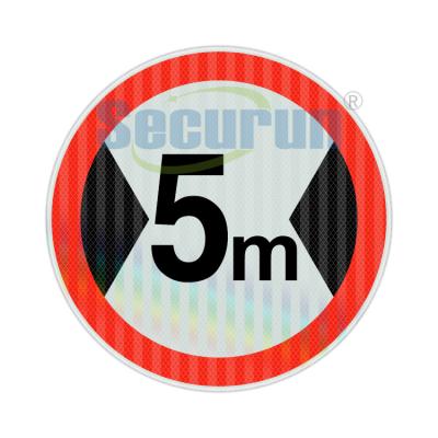 China EGP Reflective Restriction Width Limit Road Sign Customized 600mm for sale